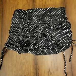 Unique Vintage Bikini Bottom Black Polka Dot xs